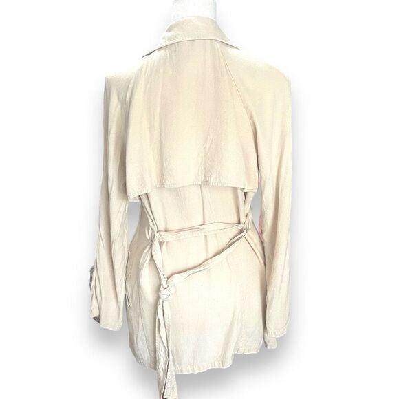 For The Republic Tan Double Breasted Jacket, Size 4 - Picture 2 of 11